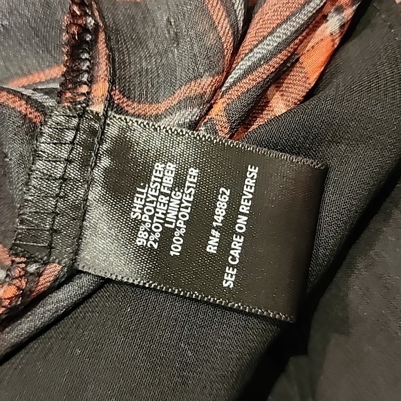 Torrid - Chiffon Lurex Ruched Sleeve Blouse in Plaid Red & Black - Picture 9 of 14